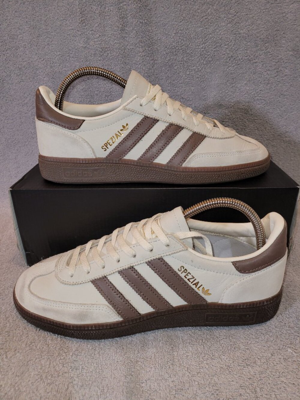 Adidas Spezial Womens Size 9 Cream White Trace Brown Gum Sneakers JR3365 (#2574)